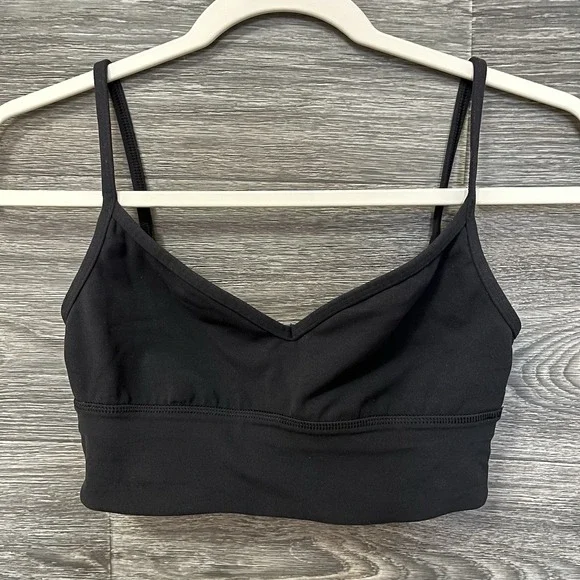 Lululemon Align Sweetheart Bra Light Support A/B Cup Sz 6 Black No Padding - Picture 2 of 6